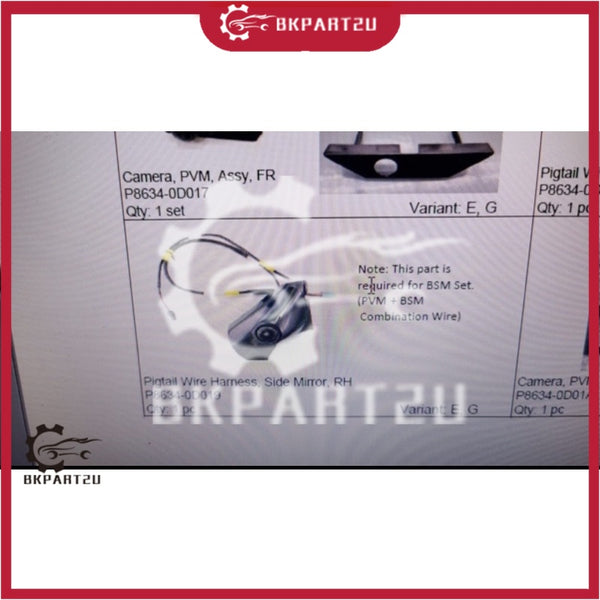 TOYOTA VIOS NCP153 NEW MODEL SIDE MIRROR CAMERA HARNESS WITH WIRING