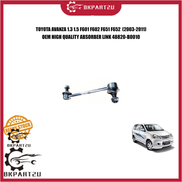 TOYOTA AVANZA 1.3 1.5 F601 F602 F651 F652 (2003-2011) FRONT ABSORBER LINK STABILIZER LINK OEM PRICE PER PCS 48820-B0010