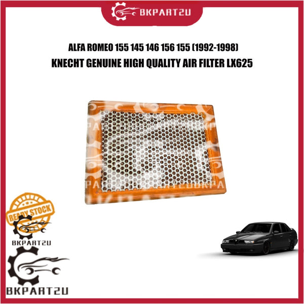 ALFA ROMEO 155 145 146 156 155 (1992-1998) ENGINE AIR FILTER A-2197 PENAPIS ANGIN KNECHT GENUINE HIGH QUALITY LX625