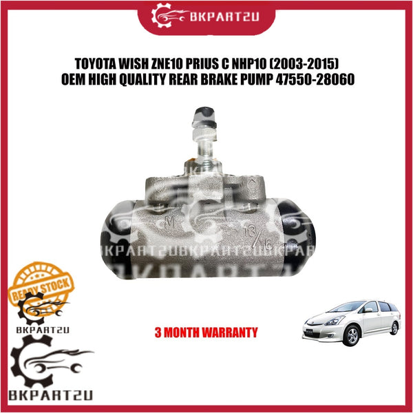 TOYOTA WISH ZNE10 PRIUS C NHP10 (2003-2015) REAR BRAKE PUMP BELAKANG PUMP BRAKE 47550-30100