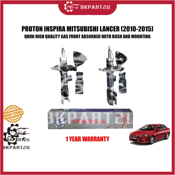 PROTON INSPIRA MITSUBISHI LANCER GT CY4A FRONT ABSOBER DEPAN FULL SET 6 PCS ABSORBER MOUNTING BUSH COVER 1 YEAR WARRANTY