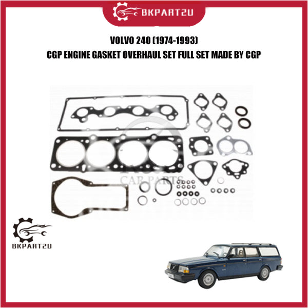 VOLVO 240 (1974-1993) ENGINE GASKET OVERHAUL FULL SET MADE BY CGP NEW HIGH QUALITY