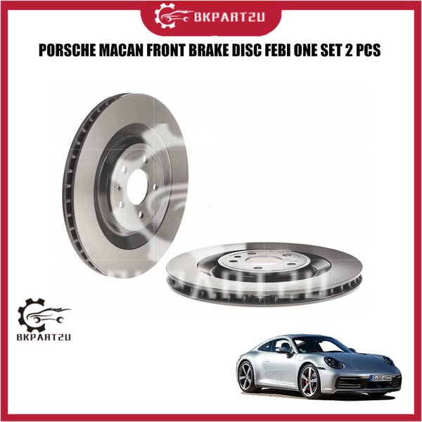 PORSCHE MACAN FRONT BRAKE DISC FEBI ONE SET 2 PCS