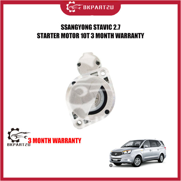 ssangyong stavic 2.7 STARTER MOTOR 10t 3 month warranty