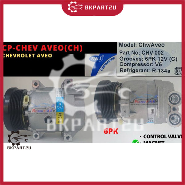 CHEVROLET AVEO AIRCOND COMPRESSOR SWJ 3 MONTH WARRANTY