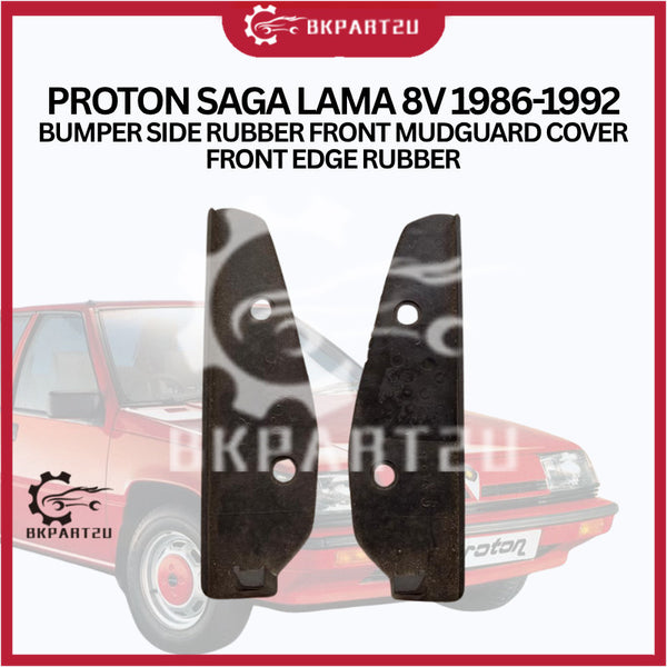 PROTON SAGA LAMA 8V 1986-1992 BUMPER SIDE RUBBER FRONT MUDGUARD COVER FRONT EDGE RUBBER