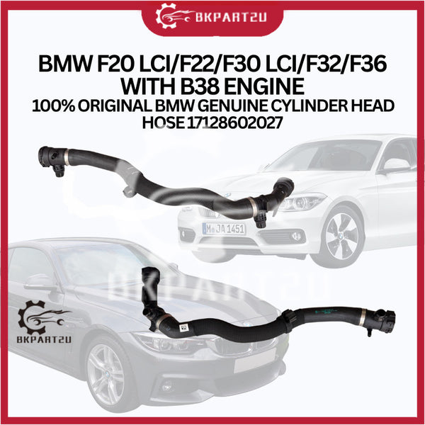 BMW F20 LCI/F22/F30 LCI/F32/F36 WITH B38 ENGINE  100% ORIGINAL BMW GENUINE CYLINDER HEAD HOSE 17128602027