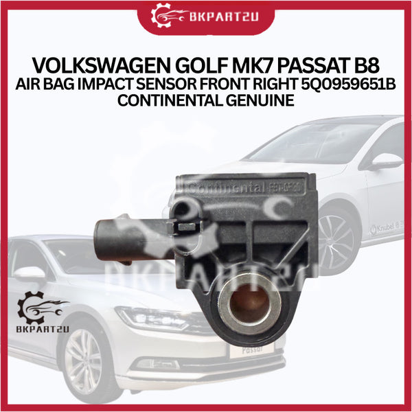 VOLKSWAGEN GOLF MK7 PASSAT B8 AIR BAG IMPACT SENSOR FRONT RIGHT 5Q0959651B CONTINENTAL GENUINE