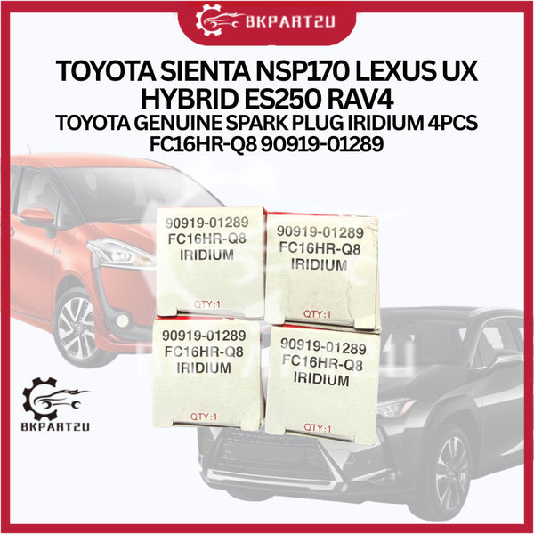 TOYOTA SIENTA NSP170 LEXUS UX HYBRID ES250 RAV4 TOYOTA GENUINE SPARK PLUG IRIDIUM 4PCS FC16HR-Q8 90919-01289