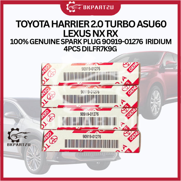 TOYOTA HARRIER 2.0 TURBO ASU60 LEXUS NX RX  100% GENUINE SPARK PLUG 90919-01276  IRIDIUM 4PCS DILFR7K9G