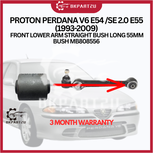 PROTON PERDANA V6 E54 /SE 2.0 E55 (1993-2009) FRONT LOWER ARM STRAIGHT BUSH LONG 55MM BUSH MB808556