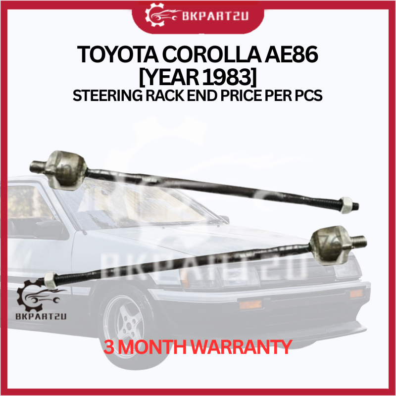 TOYOTA COROLLA AE86 [YEAR 1983] STEERING RACK END PRICE PER PCS – bkpart2u