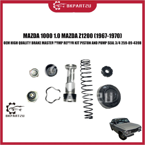 MAZDA 1000 1.0 MAZDA Z1200 (1967-1970) BRAKE MASTER PUMP REPAIR KIT PISTON AND PUMP SEAL 3/4 259-89-439B OEM