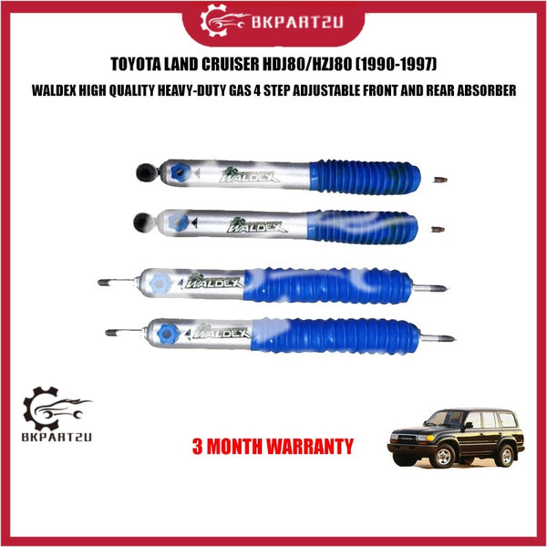 TOYOTA LAND CRUISER HDJ80/HZJ80 (1990-1997) HEAVY-DUTY GAS 4 STEP ADJUSTABLE FRONT AND REAR ABSORBER WALDEX PRICE 2 PCS
