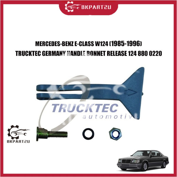 MERCEDES-BENZ E-CLASS W124 (1985-1996) HANDLE BONNET RELEASE WITH SCREW NUTS MADE BY TRUCKTEC GERMANY 124 880 0220