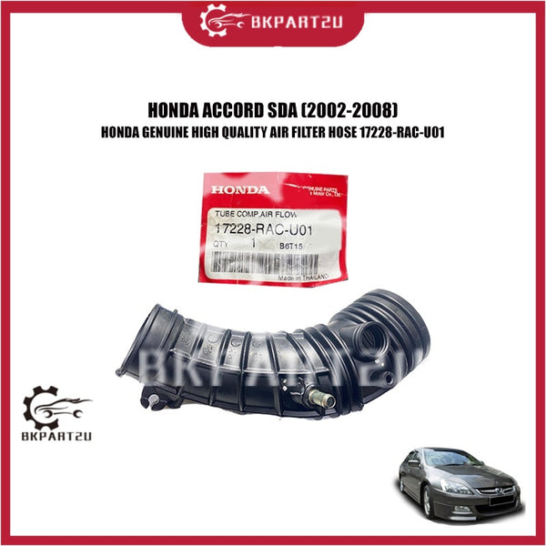 HONDA ACCORD SDA (2002-2008) AIR FILTER HOSE AIR CLEANER HOSE ANGIN INTAKE HOSE 17228-RAC-U01 HONDA GENUINE