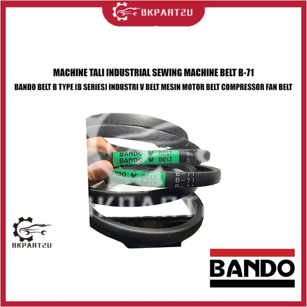 MACHINE TALI INDUSTRIAL SEWING MACHINE BELT B-71 BANDO ORI BELT B B SERIES V BELT MESIN MOTOR BELT COMPRESSOR FAN BEL