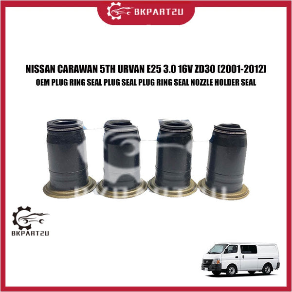 NISSAN CARAWAN 5TH URVAN E25 3.0 16V ZD30 PLUG RING SEAL NOZZLE HOLDER SEAL 4 PCS ONE SET