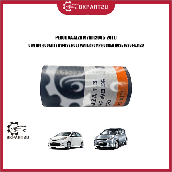 PERODUA ALZA MYVI (2005-2017) BYPASS BY PASS HOSE WATER PUMP RUBBER SHORT OEM 16261-BZ120