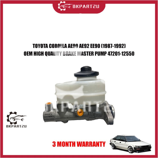 TOYOTA COROLLA AE90 AE92 EE90 (1987-1992) BRAKE MASTER PUMP MADE BY OEM 3 MONTH WARRANTY 47201-12550