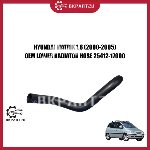 HYUNDAI MATRIX 1.6 (2000-2005) LOWER RADIATOR HOSE MADE BY OEM 25412-17000