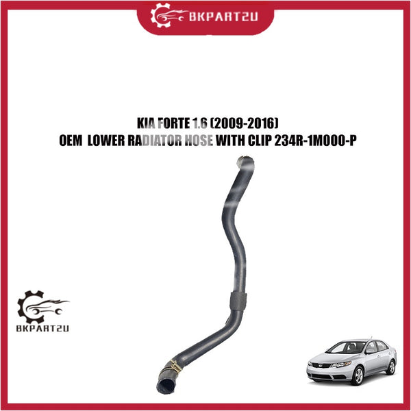KIA FORTE 1.6 (2009-2016) LOWER RADIATOR HOSE WITH CLIP MADE BY OEM 234R-1M000-P