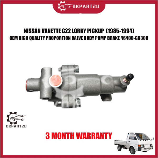 NISSAN VANETTE C22 LORRY PICKUP  (1985-1994) PROPORTION VALVE BODY PUMP BRAKE 46400-G6300 3 MONTH WARRANTY OEM
