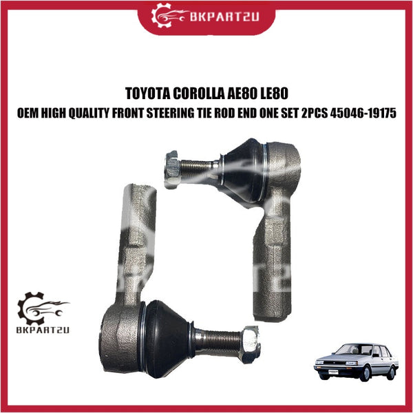 TOYOTA COROLLA AE80 LE80 OEM HIGH QUALITY FRONT STEERING TIE ROD END ONE SET 2PCS 45046-19175