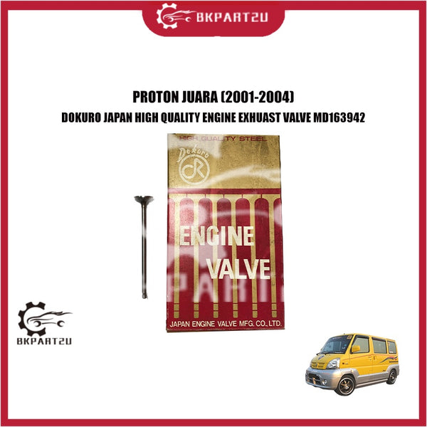 PROTON JUARA (2001-2004) ENGINE EXHAUST VALVE DOKURO JAPAN MADE IN JAPAN PRICE PER PCS MD163942