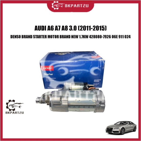 AUDI A6 A7 A8 3.0 (2011-2015) DENSO BRAND STARTER MOTOR BRAND NEW 1.7KW 428080-7926 O6E 911 024