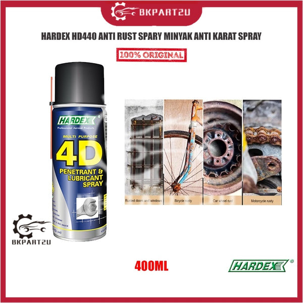 HARDEX HD440 WD40 ANTI RUST MINYAK ANTI KARAT SPRAY MULTIPURPOSE PENETRANT & LUBRICANT SPRAY 400ML