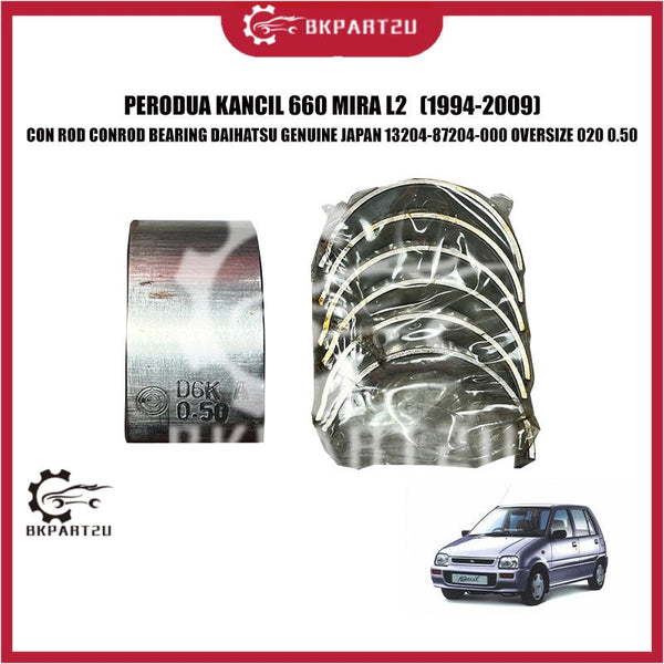 PERODUA KANCIL 660 MIRA L2 (1994-2009) CON ROD CONROD BEARING DAIHATSU GENUINE JAPAN 13204-87204-000 OVERSIZE 020 0.50