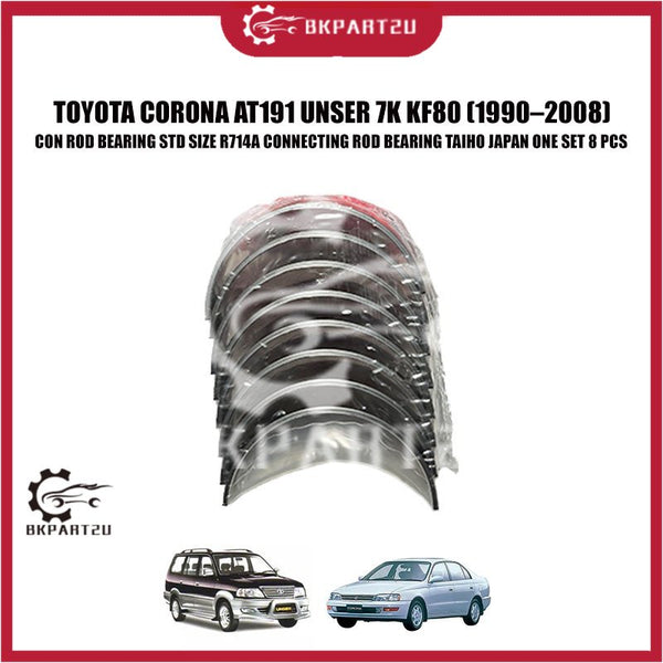 TOYOTA AT191 UNSER 7K KF80 (1990–2008) CONNECTING CON ROD BEARING STD SIZE R714A TAIHO JAPAN
