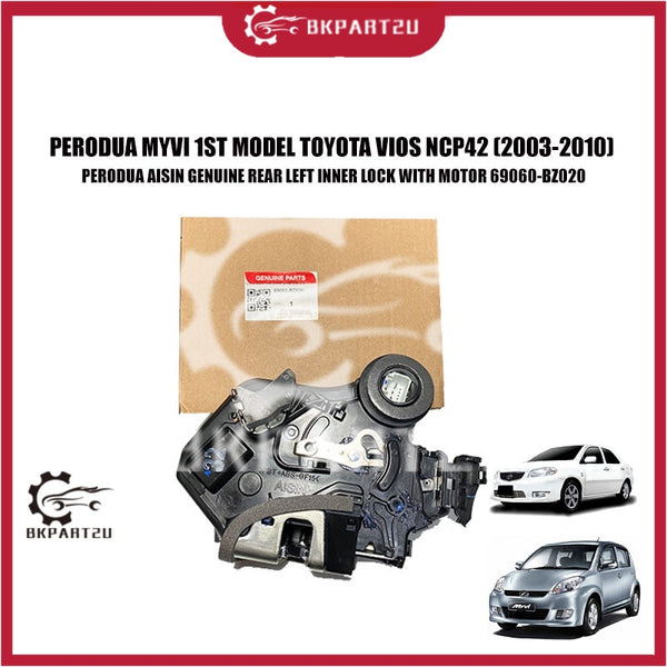 PERODUA MYVI 1ST MODEL TOYOTA VIOS NCP42 DOOR ACTUATOR LEFT REAR LEFT INNER LOCK WITH MOTOR PERODUA GENUINE 69060-BZ020