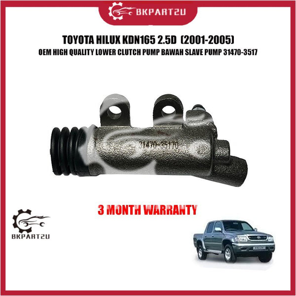 TOYOTA HILUX KDN165 2.5D (2001-2005) LOWER CLUTCH PUMP BAWAH SLAVE PUMP 31470-3517 3 MONTH WARRANTY