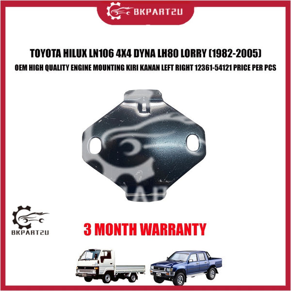 TOYOTA HILUX LN106 4X4 DYNA LH80 LORRY (1982-2005) ENGINE MOUNTING KIRI KANAN LEFT RIGHT 12361-54121 3 MONTH WARRANTY