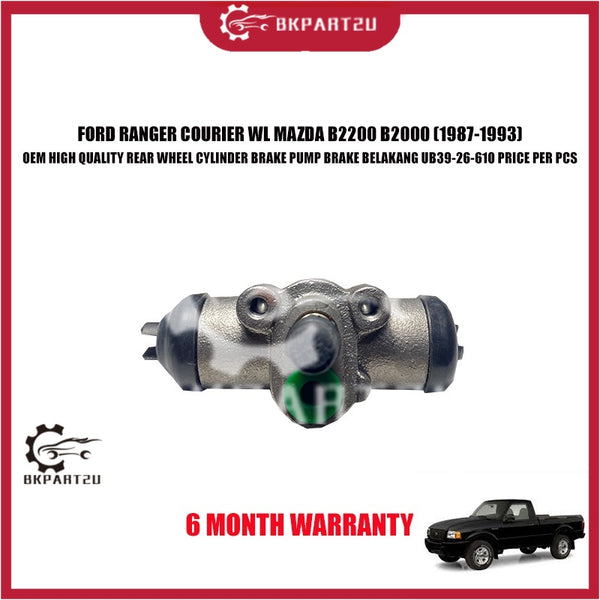 FORD RANGER COURIER WL MAZDA B2200 B2000 (1987-1993) REAR WHEEL CYLINDER BRAKE PUMP UB39-26-610 OEM