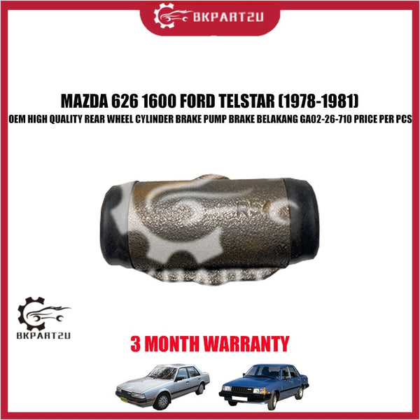 MAZDA 626 1600 FORD TELSTAR (1978-1981) REAR WHEEL CYLINDER BRAKE PUMP BRAKE BELAKANG GA02-26-710 3 MONTH WARRANTY OEM