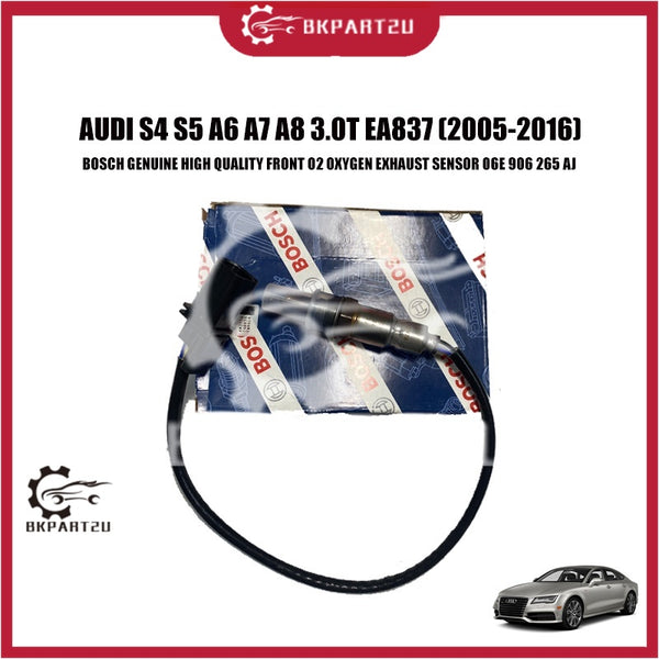 AUDI S4 S5 A6 A7 A8 2.8 3.0T EA837 (2005-2016) FRONT O2 OXYGEN EXHAUST SENSOR MADE BY BOSCH GENUINE 06E 906 265 AJ