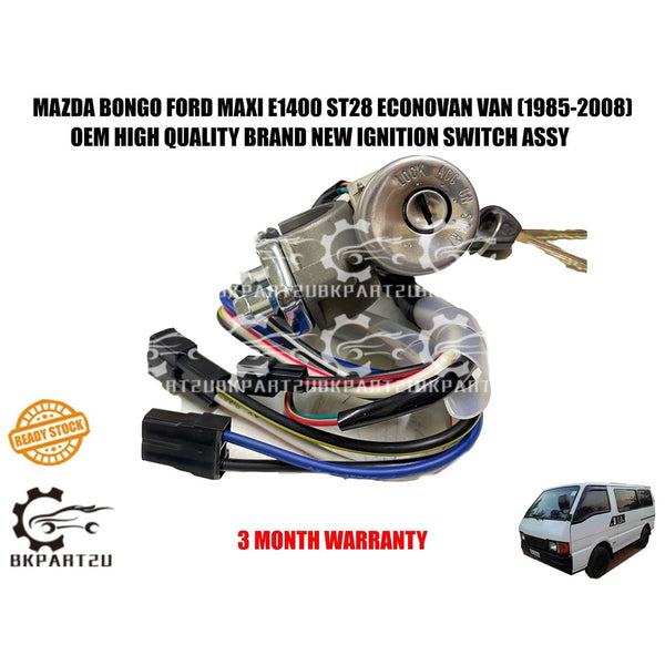 MAZDA BONGO FORD MAXI E1400 ST28 ECONOVAN VAN 1985-2008 BRAND NEW IGNITION SWITCH ASSY SET WITH KEY