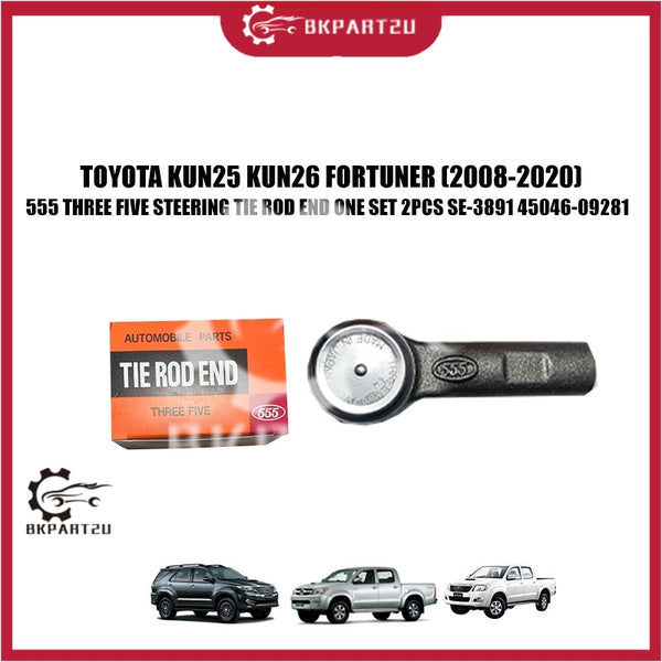 TOYOTA KUN25 KUN26 FORTUNER (2008-2020) 555 STEERING TIE ROD END ONE SET  SE-3891 45046-09281