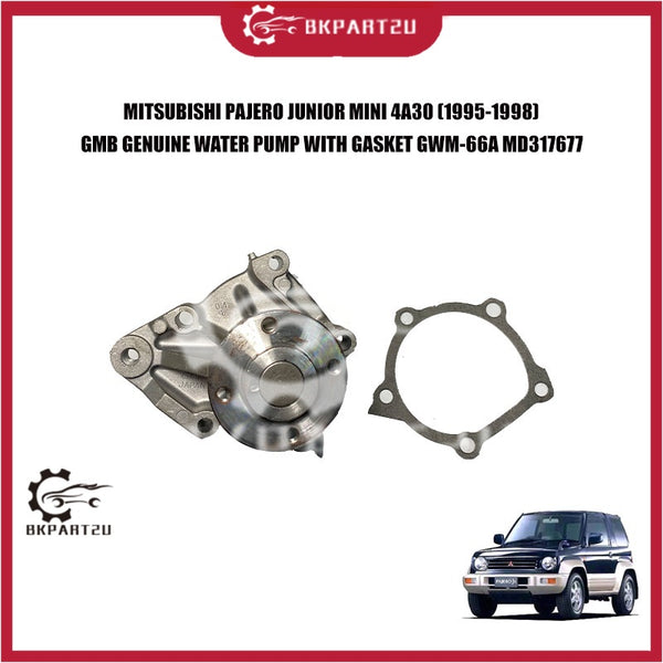MITSUBISHI PAJERO JUNIOR MINI 4A30 (1995-1998) WATER PUMP WITH GASKET GMB GENUINE GWM-66A MD317677