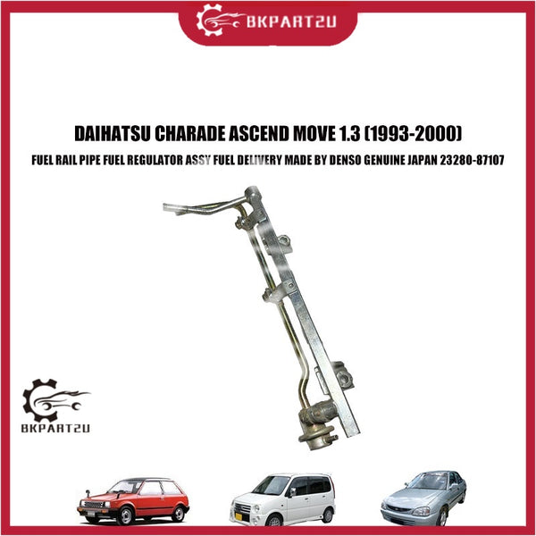 DAIHATSU CHARADE ASCEND MOVE 1.3(1993-2000) FUEL RAIL PIPE FUEL REGULATOR ASSY FUEL DELIVERY MADE BY DENSO GENUINE JAPAN
