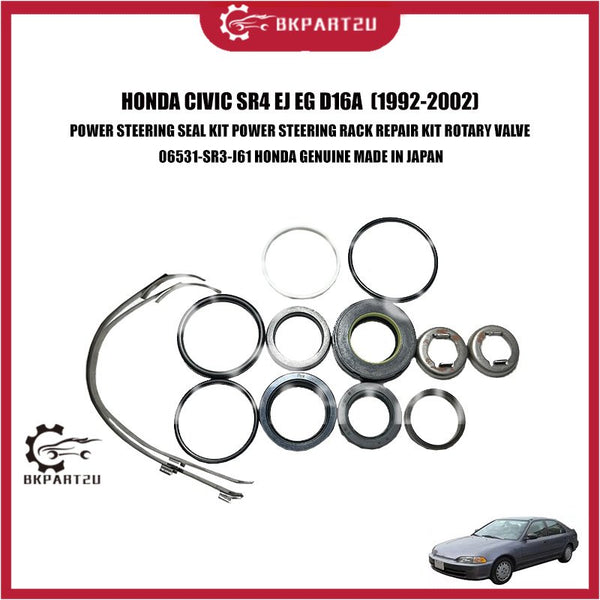 HONDA CIVIC SR4 EJ EG D16A (1992-2002) POWER STEERING SEAL KIT POWER STEERING RACK REPAIR KIT ROTARY VALVE 06531-SR3-J61