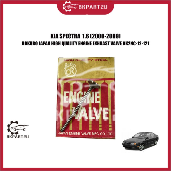 KIA SPECTRA  1.6 (2000-2009) ENGINE EXHAUST VALVE DOKURO JAPAN MADE IN JAPAN PRICE PER PCS OK2NC-12-111 0K2NC12111