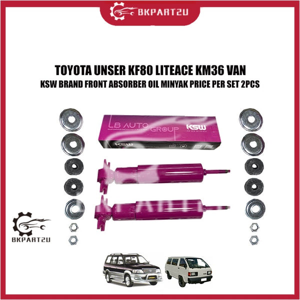 TOYOTA UNSER KF80 LITEACE KM36 VAN KSW BRAND FRONT ABSORBER OIL MINYAK PRICE PER SET 2PCS