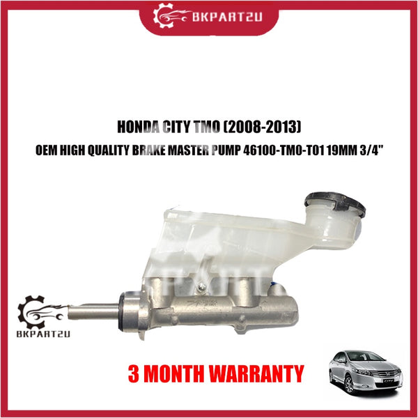 HONDA CITY TMO GM2 1.5 (2008-2013) BRAKE MASTER PUMP 46100-TM0-T01 19MM 3/4" MADE BY OEM 3 MONTH WARRANTY
