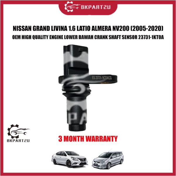 NISSAN GRAND LIVINA 1.6 LATIO ALMERA NV200 (2005-2020)ENGINE LOWER BAWAH CRANK SHAFT SENSOR 23731-1KT0A 3 MONTH WARRANTY