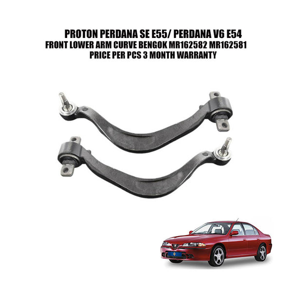 PROTON PERDANA SE E55 PERDANA V6 E54 FRONT LOWER ARM CURVE BENGOK MR162582 MR162581 3 MONTH WARRANTY
