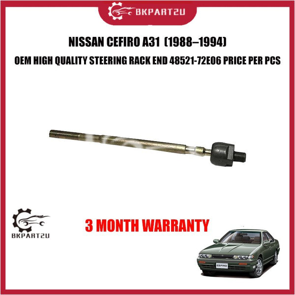 NISSAN CEFIRO A31  (1988–1994) STEERING RACK END 48521-72E06 PRICE PER PCS 3 MONTH WARRANTY OEM HIGH QUALITY